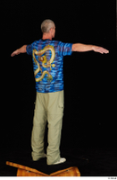  Joseph blue t shirt casual dressed standing t-pose trousers white sneakers whole body 0006.jpg
